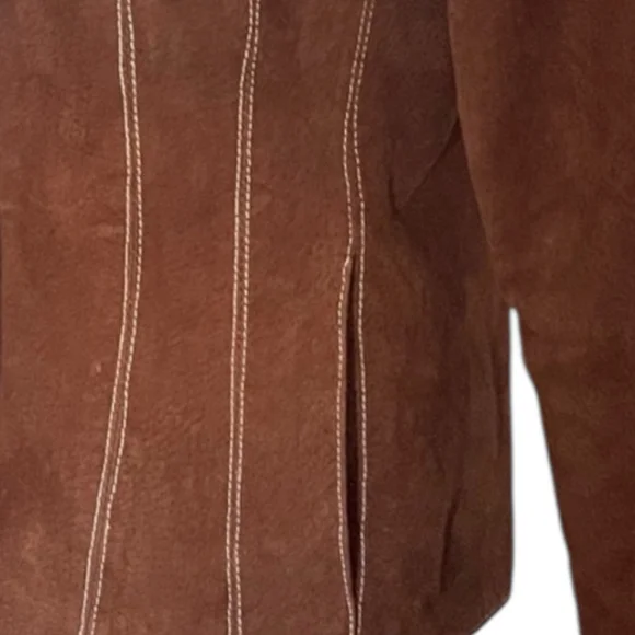Wilsons Leather Brown Suede Jacket M (8/10) - Picture 5 of 6